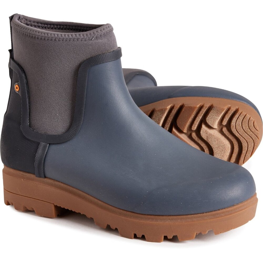 NEW Bogs Footwear Holly Rain Bootie - Waterproof Dark Grey For Women 252 - Picture 2 of 7